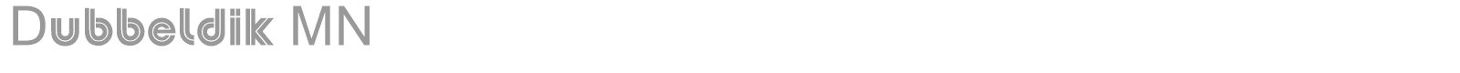 Dubbeldik MN font preview